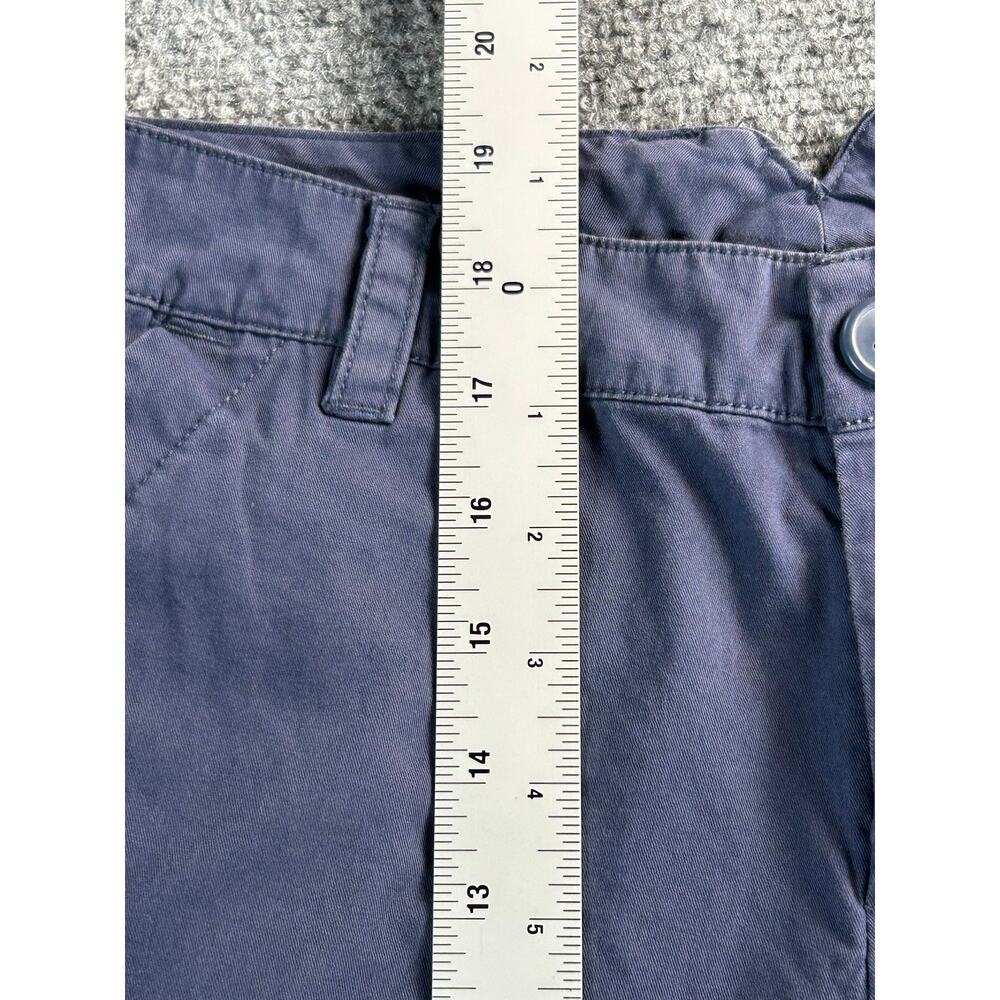Columbia Women's Navy Cotton Chino Shorts Size 8 Casual Flat Front - Picture 10 of 10